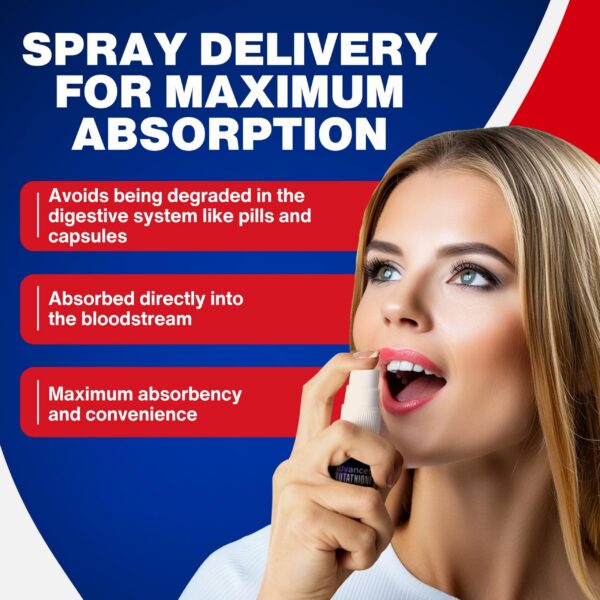 Aplicador de spray liposomal glutatión