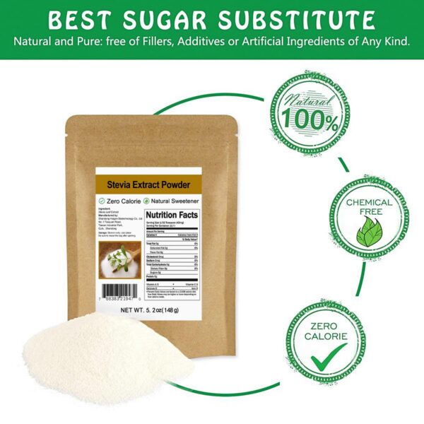 CCnature stevia natural polvo endulzante saludable para dieta