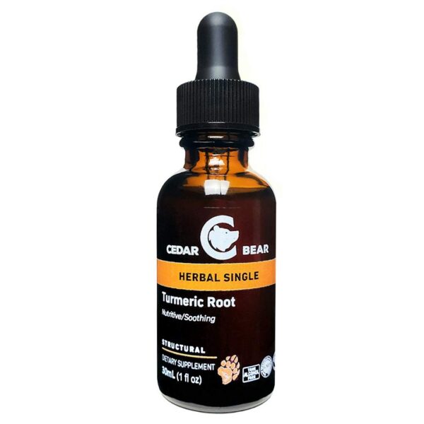 Cedar Bear suplemento líquido raíz cúrcuma 1 onza