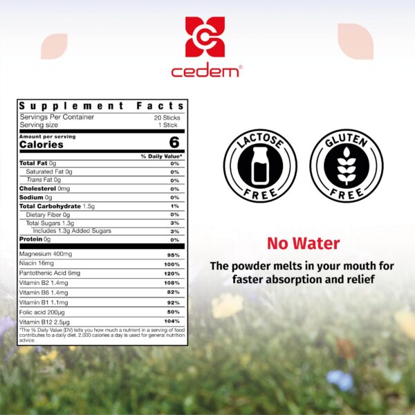 20 sobres CEDEM magnesio