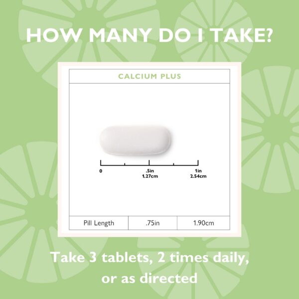 Frasco y etiqueta Celebrate Calcium Plus