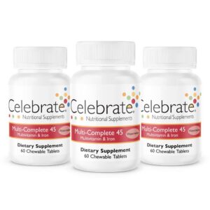 Celebrate Vitamins multivitamínico bariátrico masticables melón 180 tabletas