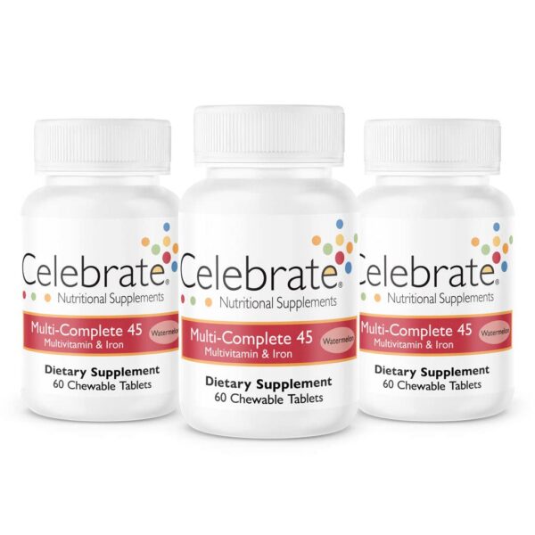 Celebrate Vitamins multivitamínico bariátrico masticables melón 180 tabletas