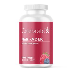 Celebrate Vitamins multivitaminico masticable 60 tabletas berry sorbete