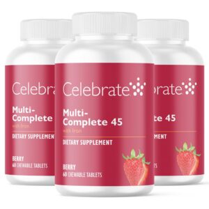 Celebrate Vitamins multivitamínico masticable sabor bayas 180 tabletas