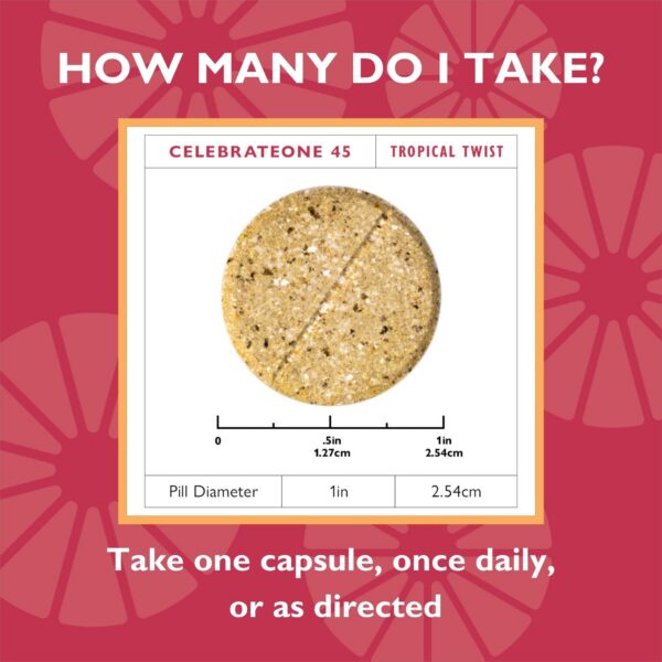 Version 1.0.0 Tabla de ingredientes CelebrateONE 45 gomitas