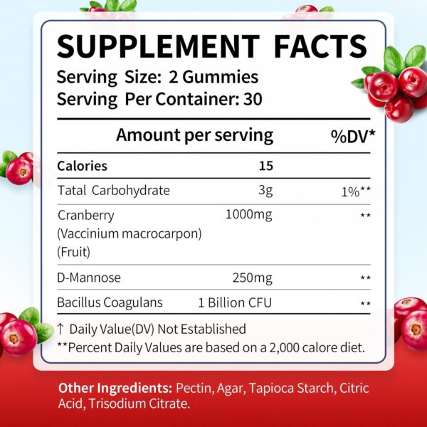 Version 1.0.0 Etiqueta de CelestiaCare Gomitas arándano