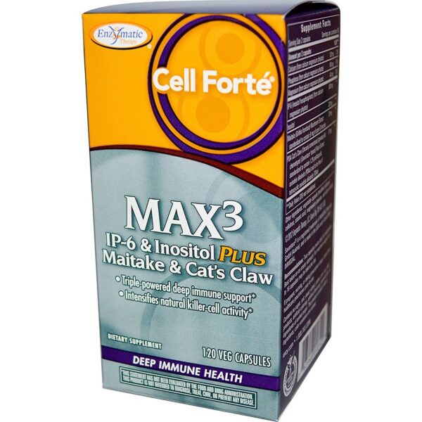 Cápsulas Cell Forte MAX3 IP-6 e Inositol con Maitake y Cat's Claw