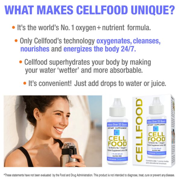 Cellfood Oxygen Boost instrucciones uso y beneficios para la salud