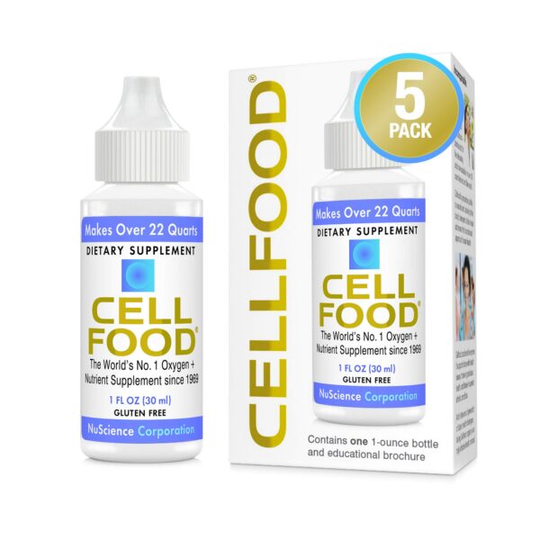 Cellfood Oxygen Boost suplemento líquido oxígeno paquete 5 frascos
