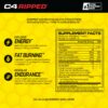Cellucor C4 Ripped etiqueta ICY Blue Razz