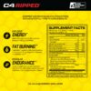 Cellucor C4 Ripped envase y etiqueta lateral
