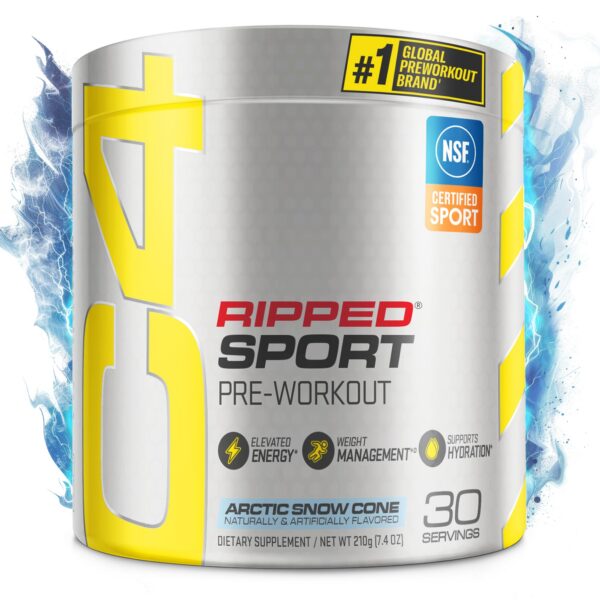 Frente de envase C4 Ripped Sport Arctic Snow Cone