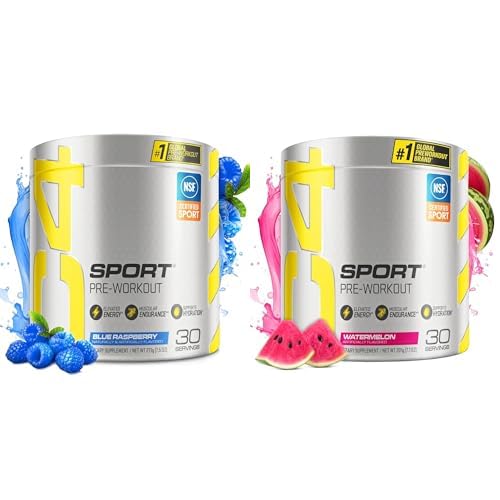 Cellucor C4 Sport pre entreno frambuesa azul y sandía paquete