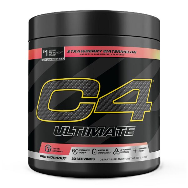 Envase frontal de Cellucor C4 Ultimate Sandía-Fresa