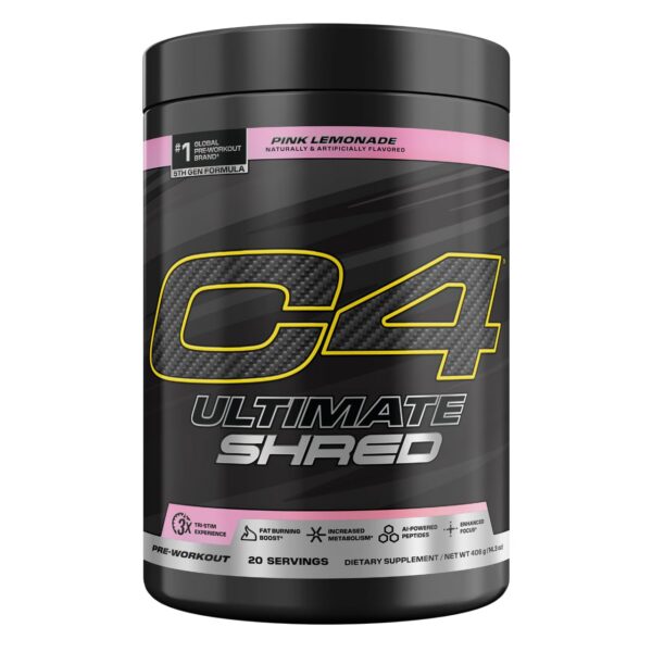 Polvo pre-entrenamiento Cellucor C4 Ultimate Shred sabor Pink Lemonade