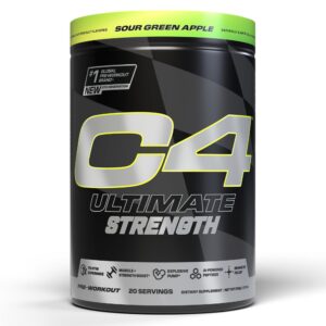 Version 1.0.0 Cellucor C4 Ultimate Strength envase frontal