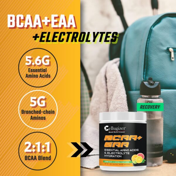 Cellugizer BCAA EAA etiqueta lateral