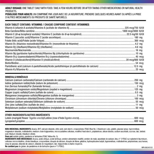 Vista frontal de envase