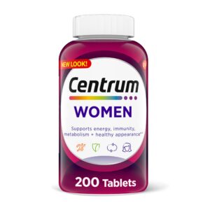 Version 1.0.0 Centrum Mujer multivitamínico botella de 200 tabletas