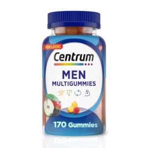 Multivitaminas Centrum MultiGummies para hombres 170 gomitas sabor frutas