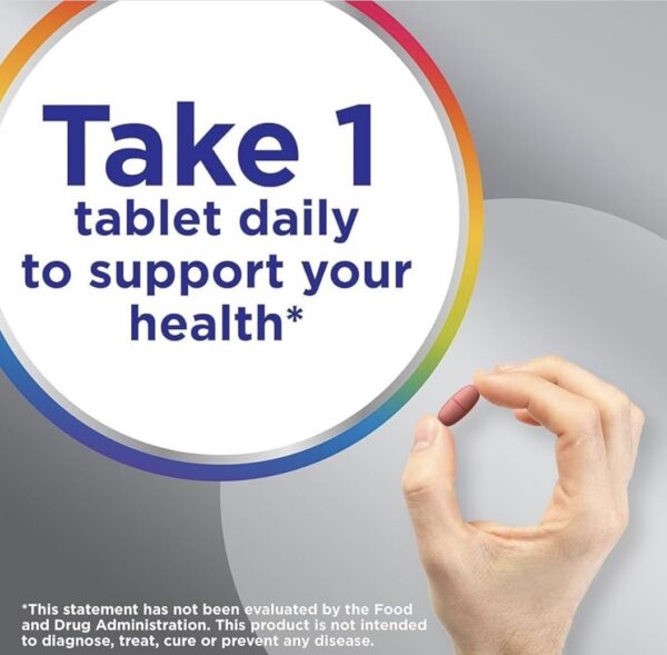 Etiqueta de Centrum Silver Multivitamin para hombres