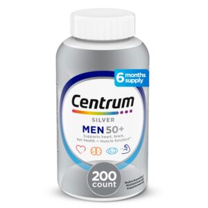 Centrum silver multivitamínico para hombres 50 plus botella