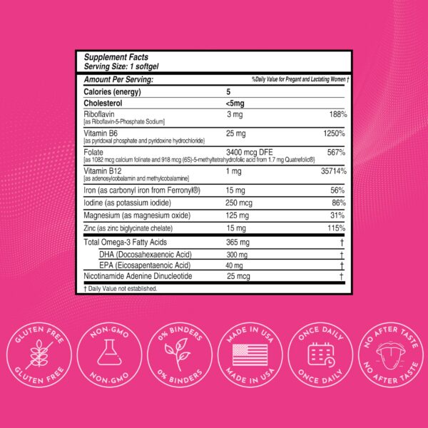 Etiqueta frontal de Centurion Labs Prenatal