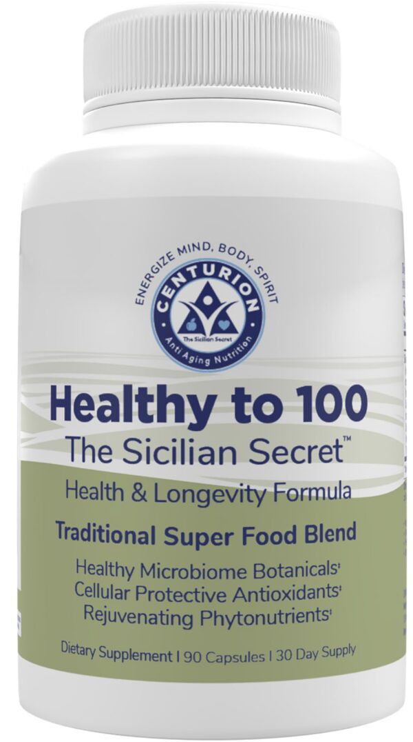 Frente de la etiqueta del producto Centurion Sicilian Secret Diet