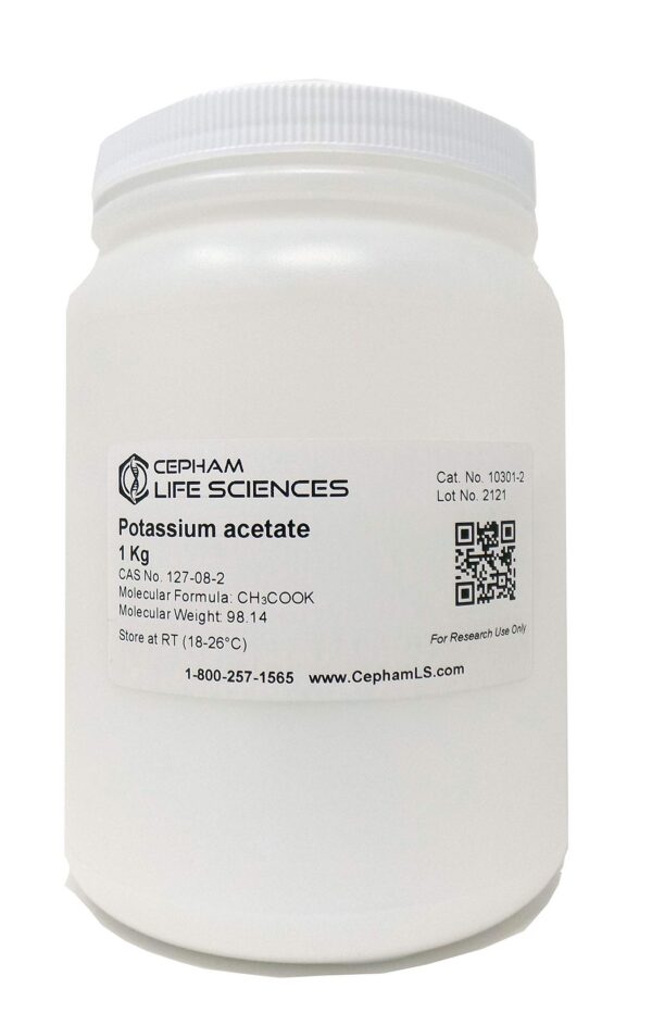 Acetato de potasio frasco de 100 g