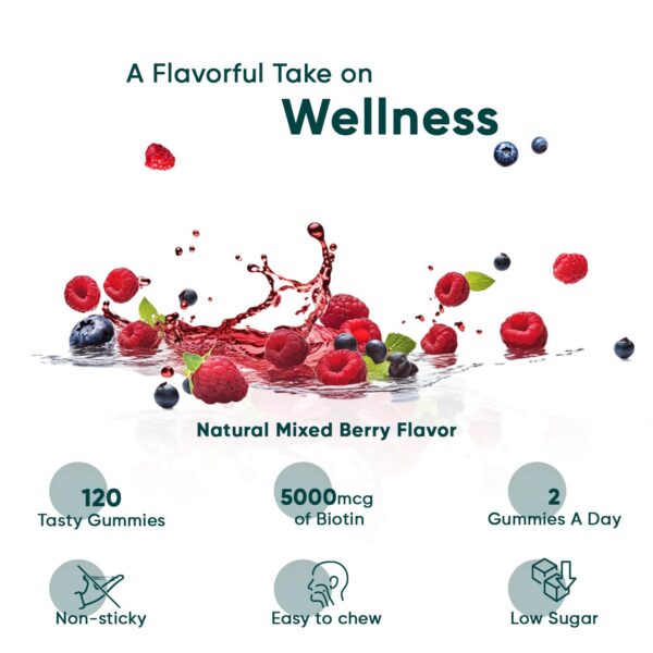 cerca gomitas biotina maxmedix sabor baya