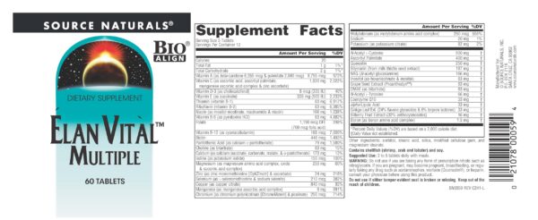 Version 1.0.0 Cercanía tabletas Source Naturals Elan Vital 60 unidades