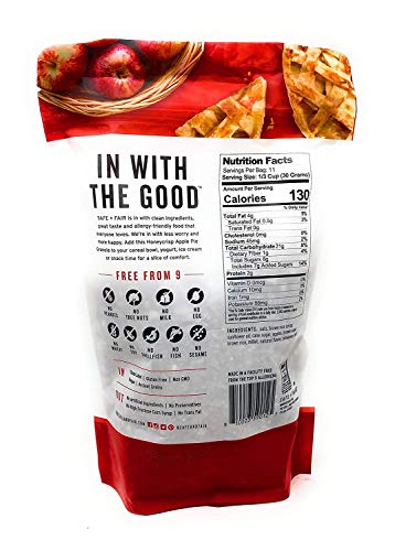 Cereal granola con trozos de manzana y miel en caja The Safe Fair Food