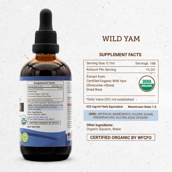Certificación USDA Organic del producto de ñame silvestre