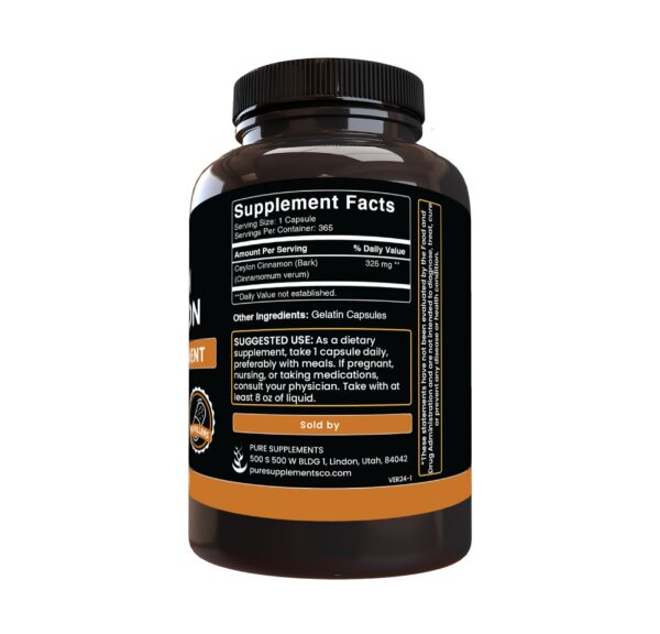 Version 1.0.0 Frasco de Ceylon Cinnamon con etiqueta