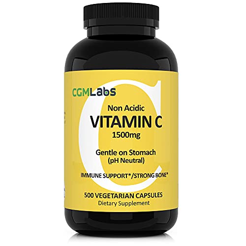 CGMLABS Vitamina C 1500mg no ácida paquete 500 cápsulas