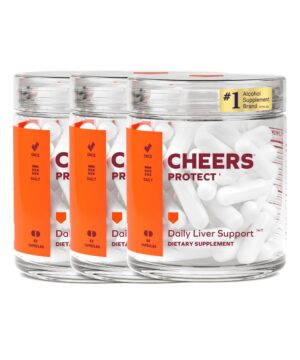 Frasco de Cheers Protect suplemento para hígado con 60 cápsulas