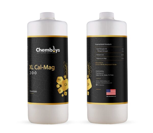 Etiqueta de Cal-Mag Chemboys XL