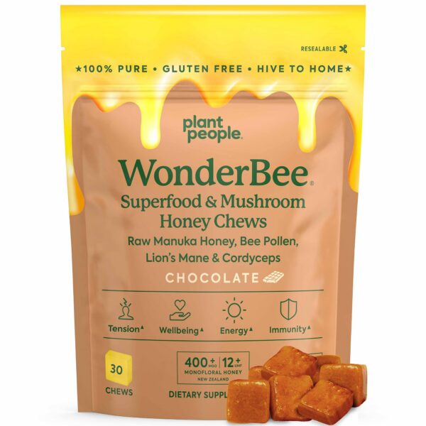 Chews de chocolate con superalimentos y hongos