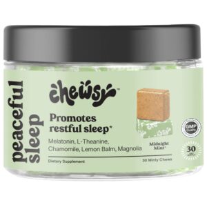 chewsy masticables para sueño con melatonina y l-teanina