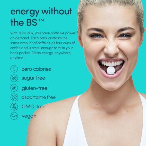 Chicles ZENERGY con vitaminas B6 y B12 para energía