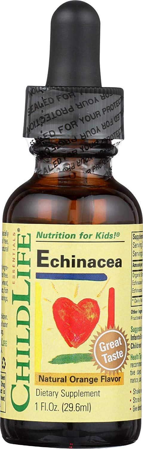 Botella de Child Life Echinacea con sabor naranja para niños