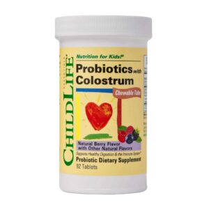 ChildBiotics probióticos para niños con calostro natural berry