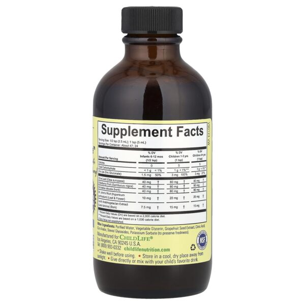 CHILDLIFE ESSENTIALS First Defense label view