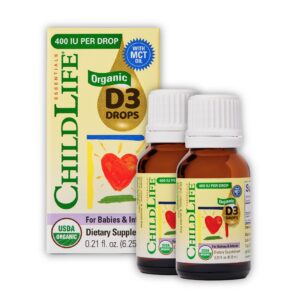 ChildLife Essentials gotas orgánicas vitamina d3 para bebés 2 pack