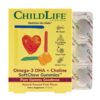 Frente de la caja CHILDLIFE ESSENTIALS Omega-3 DHA + Colina