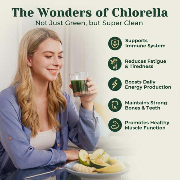 Chlorella orgánica para apoyo nutricional y bienestar