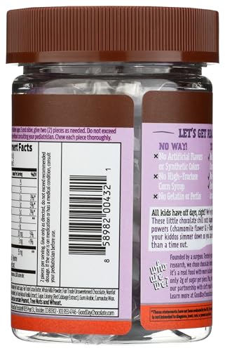 Chocolate calmante Good Day para niños con manzanilla y L-teanina