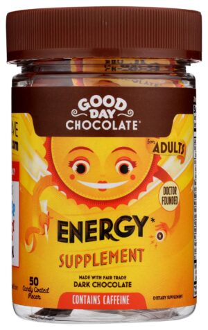 Chocolate energético Good Day con 20mg cafeína y vitaminas B