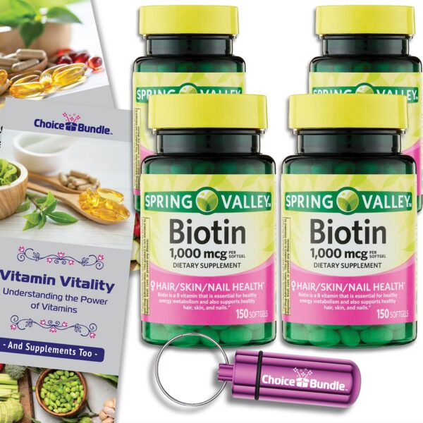 Frente del envase de Biotin Softgels
